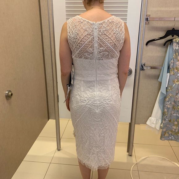 Adrianna Papell Embellished Illusion Dress - Picture 3 of 6